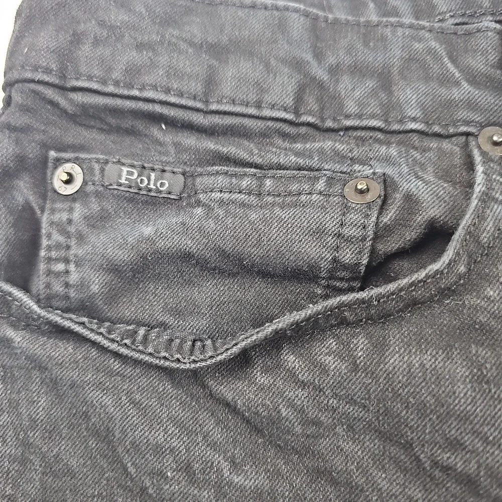 Polo Ralph Lauren Jeans Men's 32x32 Black Sullivan Slim Stretch Denim  Dark Wash
